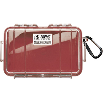 Pelican 1040 Case - Clear / Red
