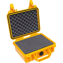 Pelican 1200 with Foam Yellow