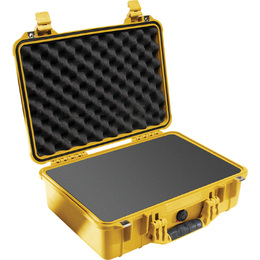 Pelican 1500 with Foam Yellow
