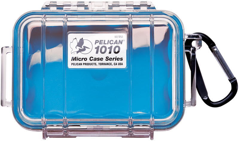 Pelican 1010 Case - Clear / Blue
