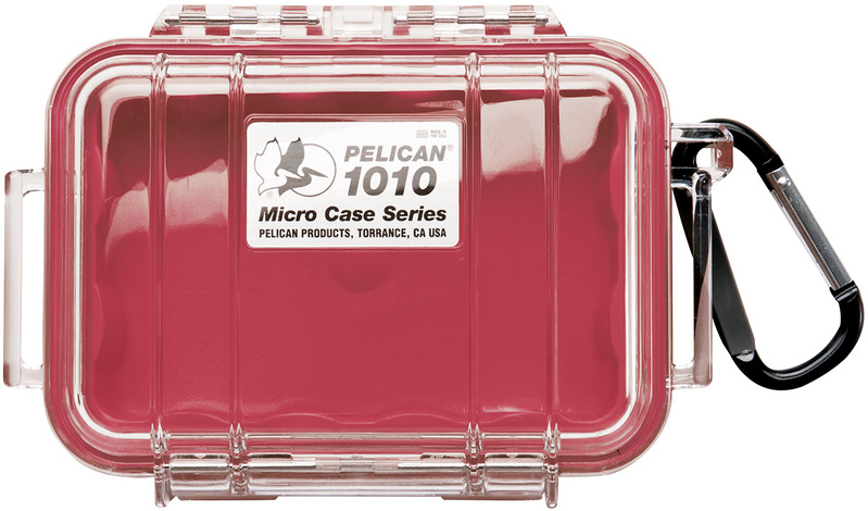 Pelican 1010 Case - Clear / Red