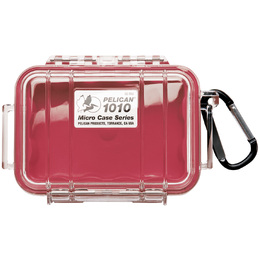 Pelican 1010 Case - Clear / Red