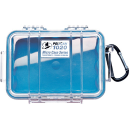Pelican 1020 Case - Clear / Blue