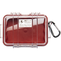 Pelican 1020 Case - Clear / Red