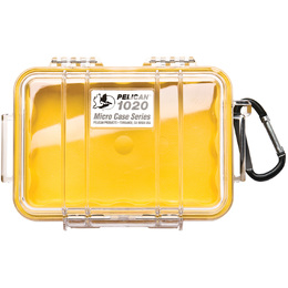 Pelican 1020 Case - Clear / Yellow