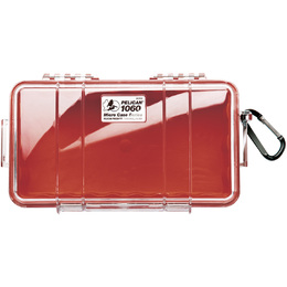 Pelican 1060 Case - Clear / Red