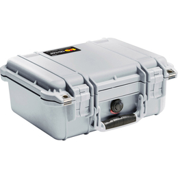 Pelican 1400 with Foam Silver