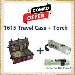 Pelican 1615 Air Travel Case - Ox Blood + Torch