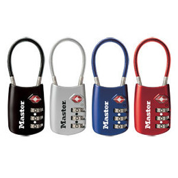 Master 3-Wheel Padlock  x 1  Random Colour