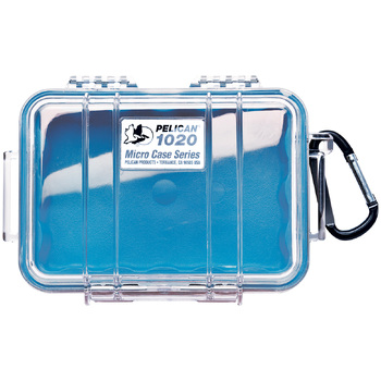 Pelican 1020 Case - Clear / Blue
