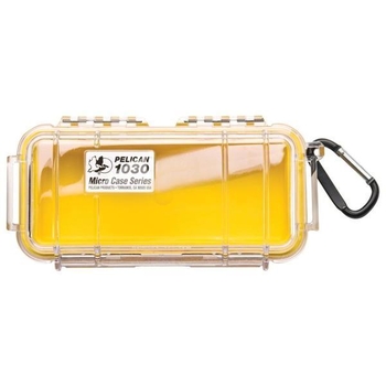 Pelican 1030 Case - Clear / Yellow