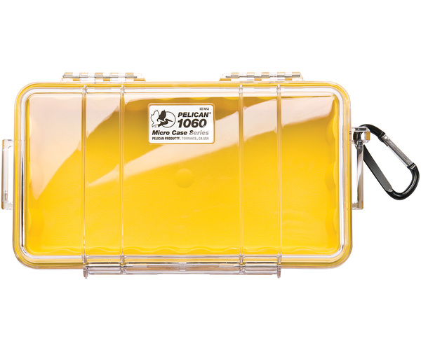 Pelican 1060 Case - Clear / Yellow