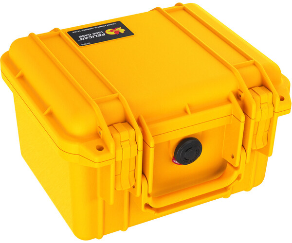 Pelican 1300 with Foam Yellow