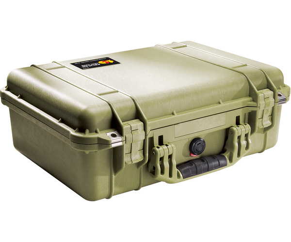 Pelican 1500 with Foam Olive