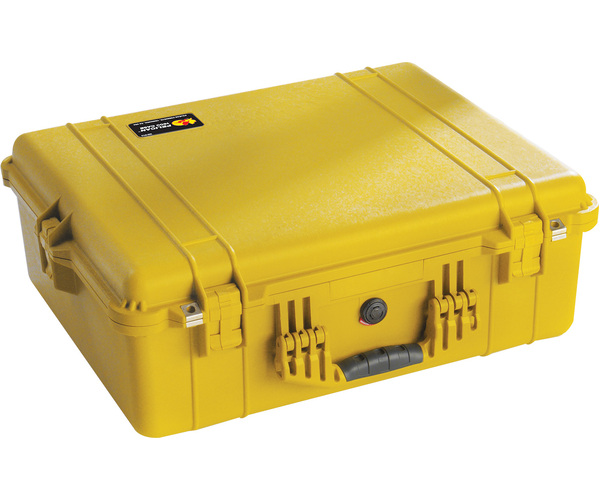 Pelican 1600 with Foam Yellow