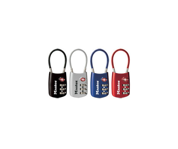 Master 3-Wheel Padlock  x 1  Random Colour